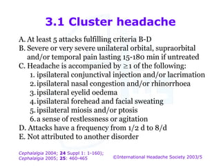 International classification of headache disorders | PPT