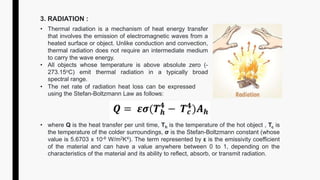 Radiation Medium Types of heat exchangers | PPTX