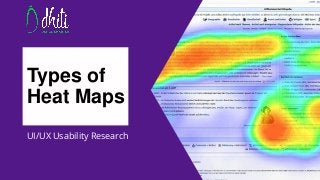 Types of
Heat Maps
UI/UX Usability Research
 