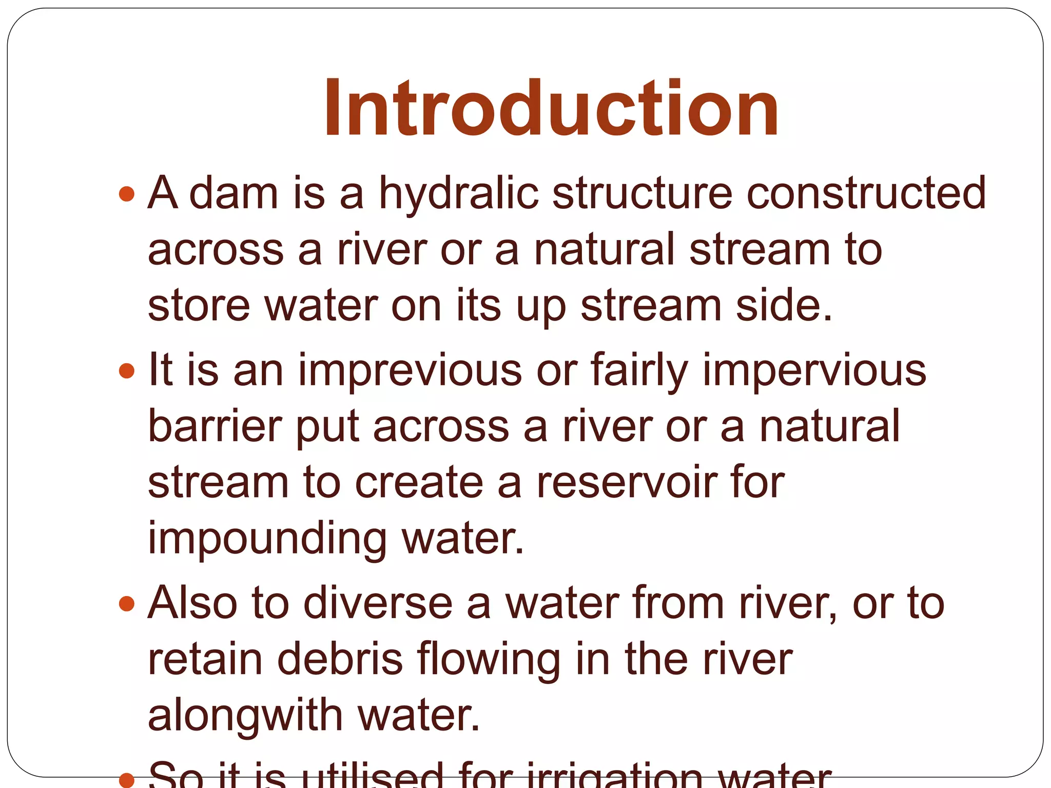 Types of Hydraulic Structures | PPTX