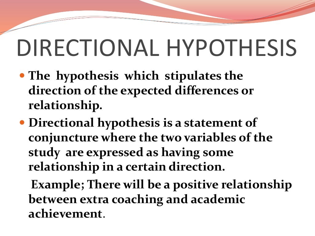 the difference between hypothesis and statement