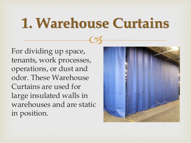 Types Of Industrial Curtains Akon Curtain And Divider