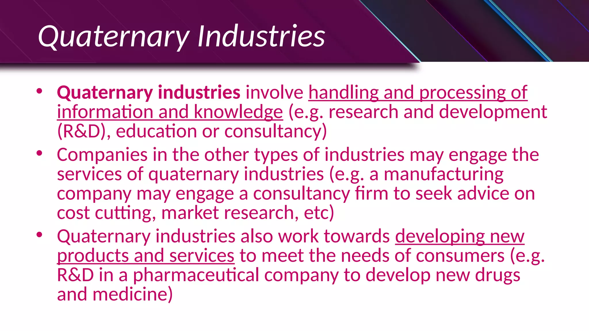 Types Of Industries List Types Of Industries List