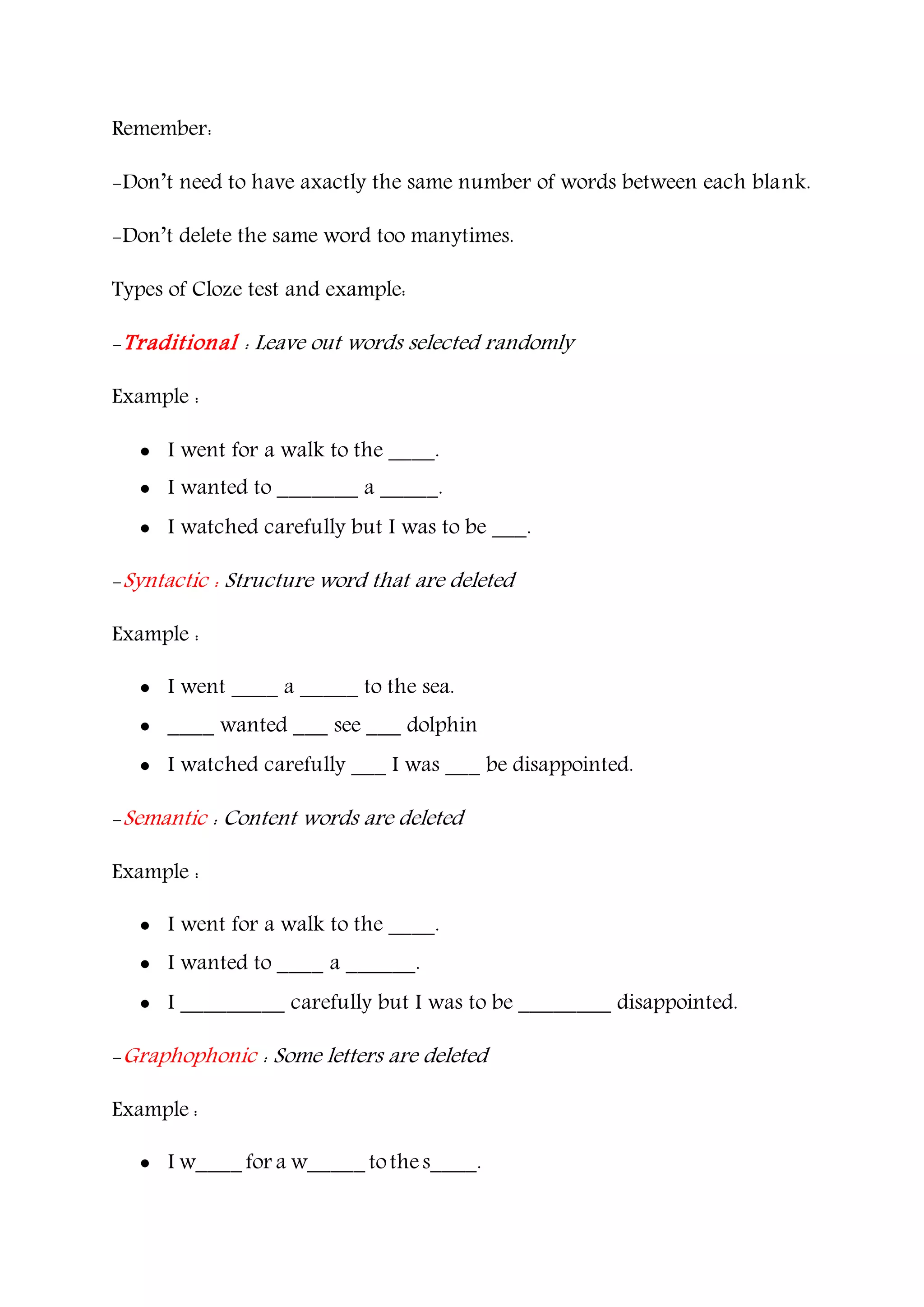 Types of informal assesment(language testing assigment) | PDF