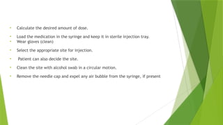 Circular Injection types of injection. Intravenous injection pptx | PPTX