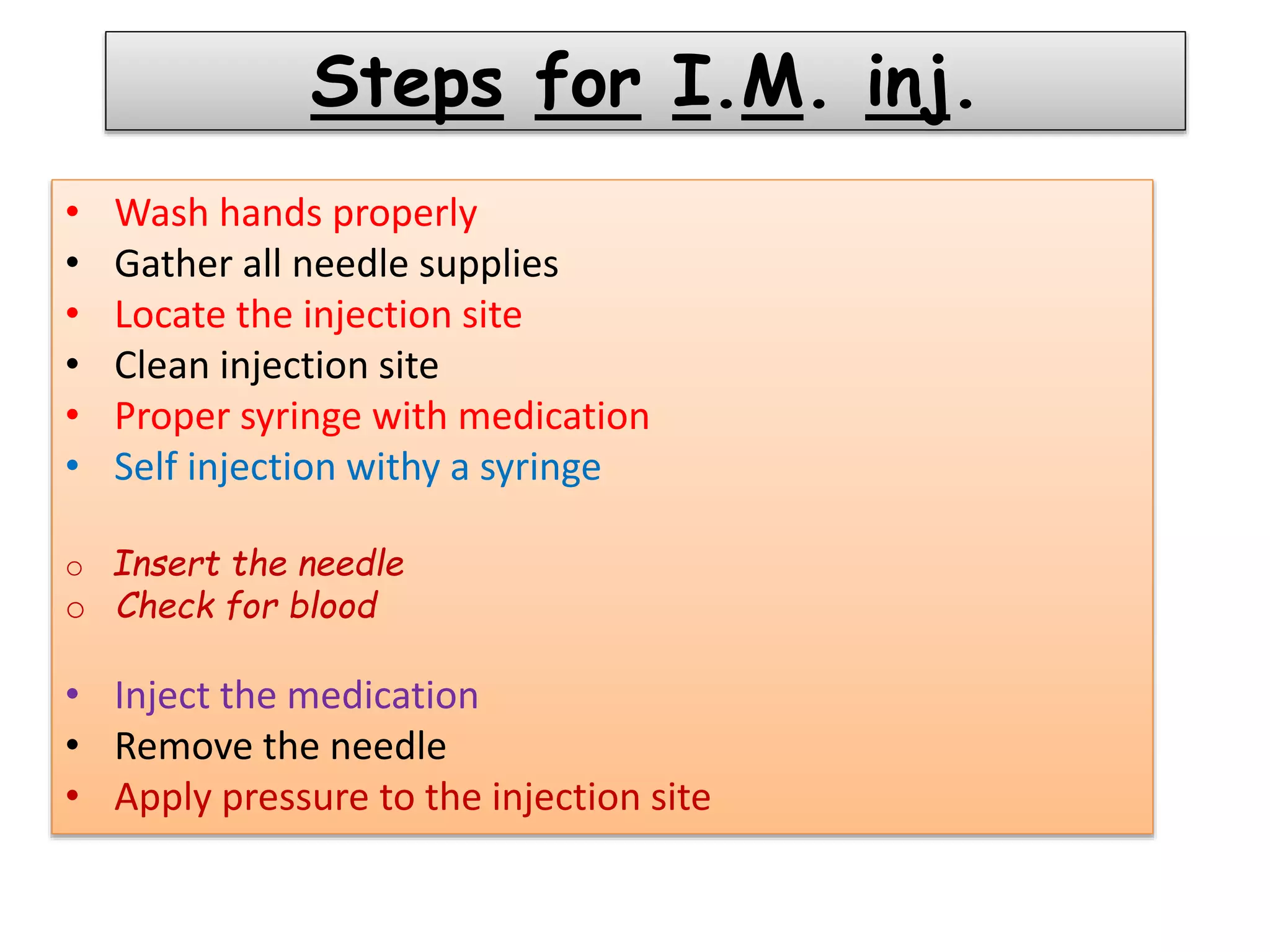 Types of injection routes | PPTX