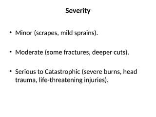 TYPES OF INJURIES FOR 3RD BHMS STUDIENTS | PPTX
