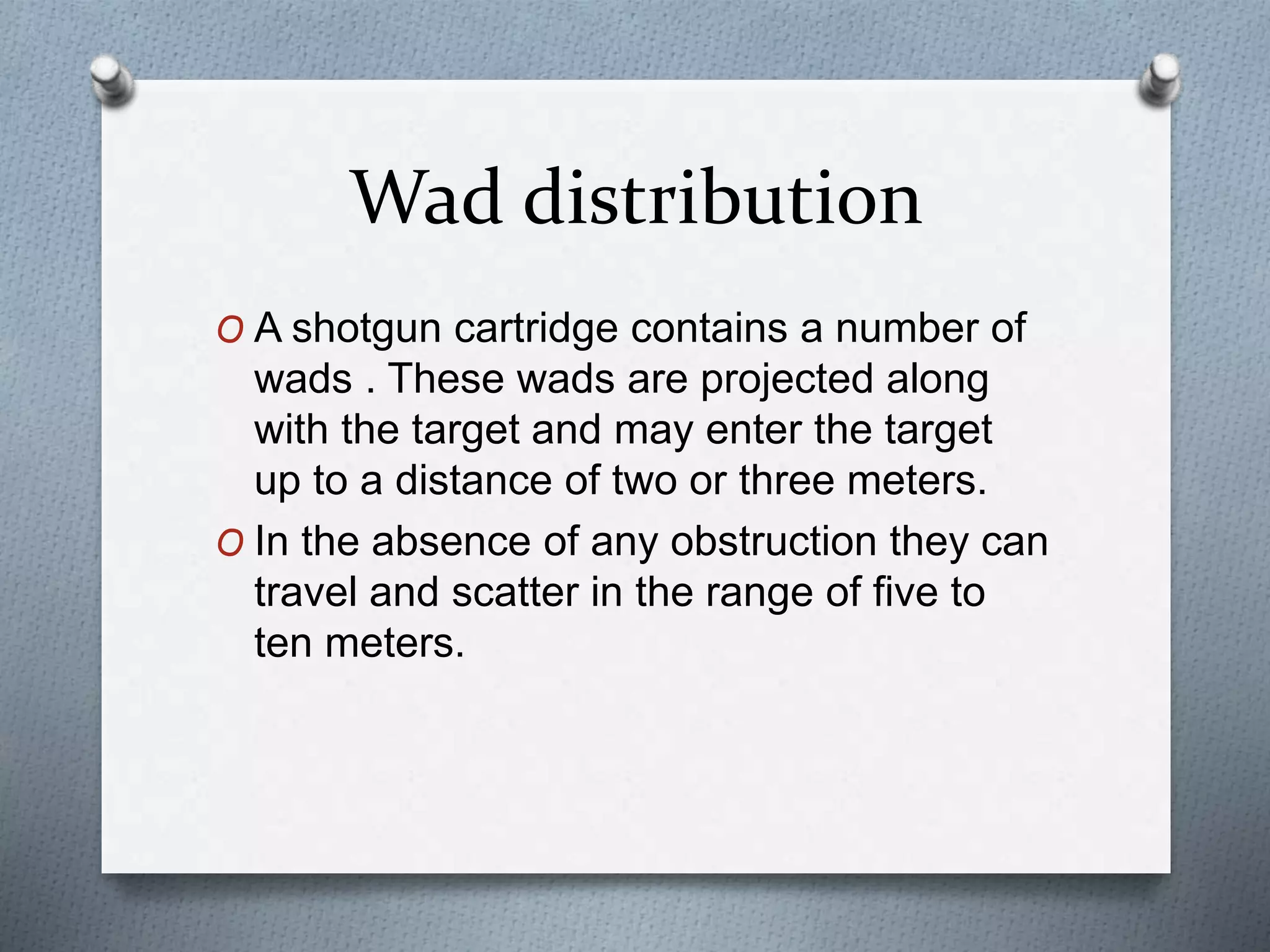 Wad Replacement Chart.pdf Types of injury and range of fire | PPTX