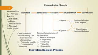 Types of innovation decisions, consequences of innovation-decisions | PPTX