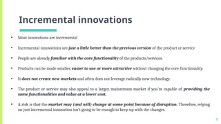 Types of Innovations and how does that happen | PPTX