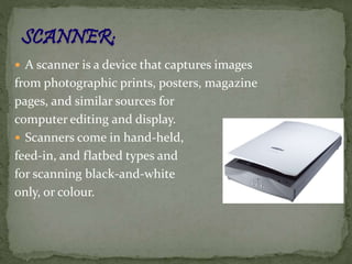 Types of input-output devices | PPT