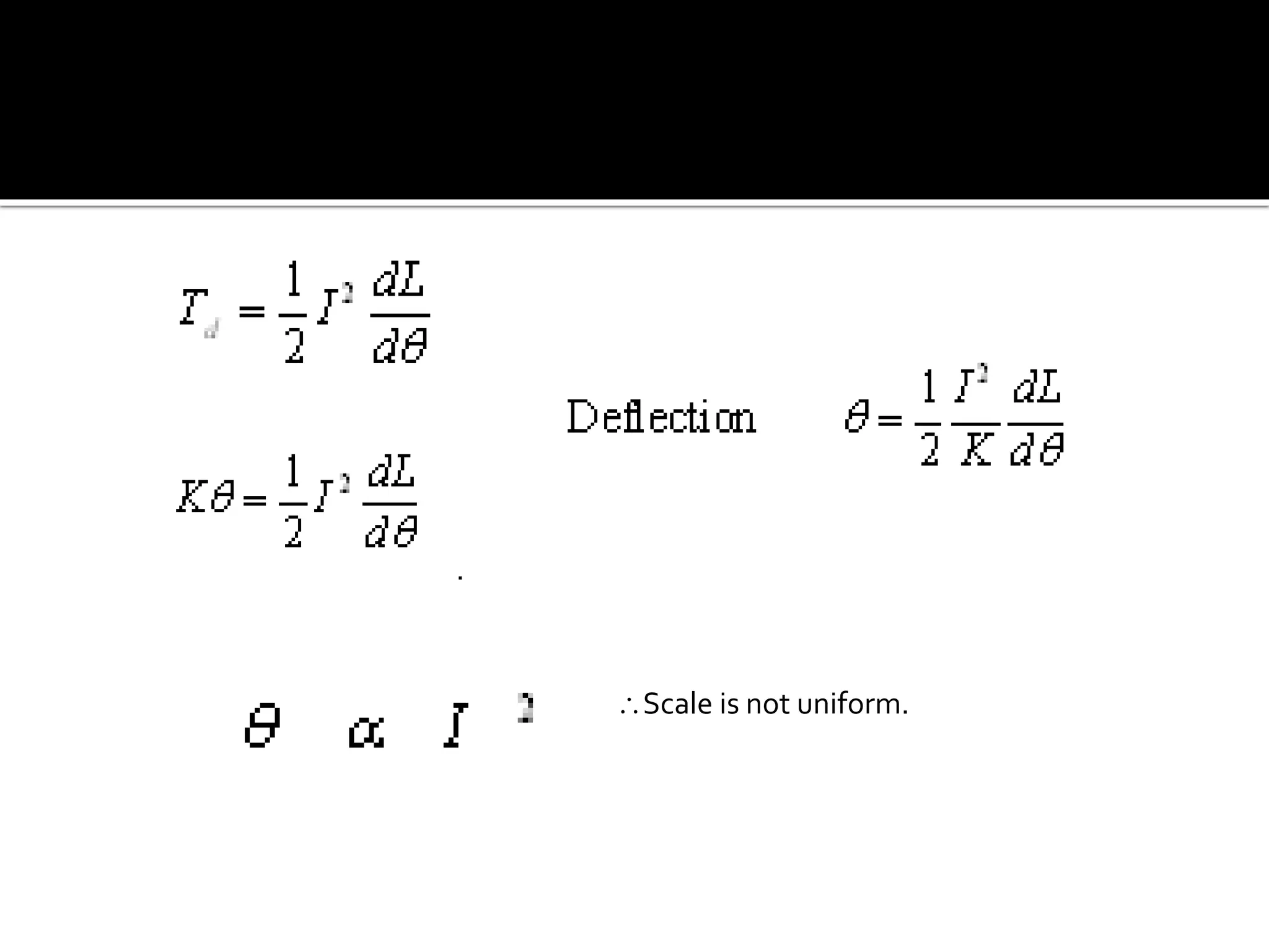 Scale is not uniform.
 