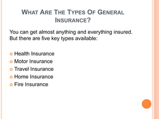 Types of insurance | PPTX