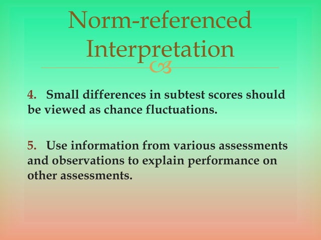 Types of score interpretations | PPT