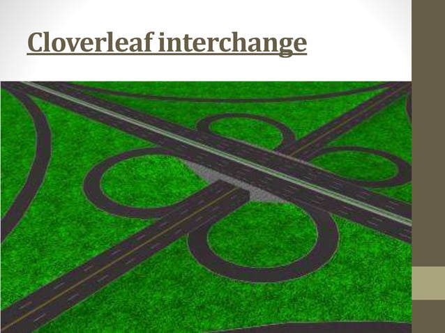 Types of intersection of road and design parameters of road intersection