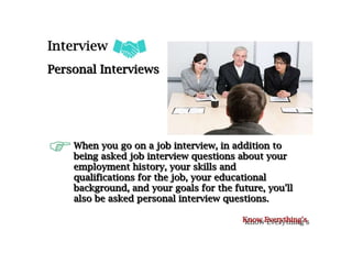 Types of interview