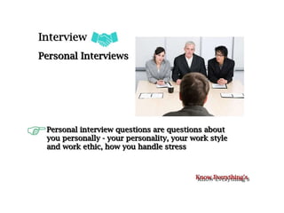 Types of interview