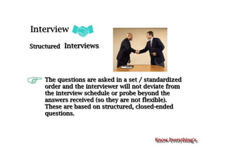 Types of interview