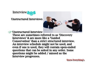 Types of interview