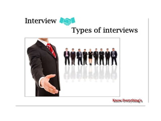 Types of interview