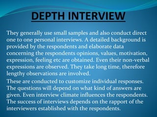 Types of interviews