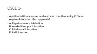 TYPES OF INTUBATION and its anaesthetic implications | PPTX