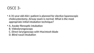 TYPES OF INTUBATION and its anaesthetic implications | PPTX