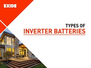 Types Of Inverter Batteries