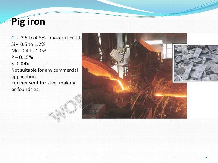 Types of iron and steel