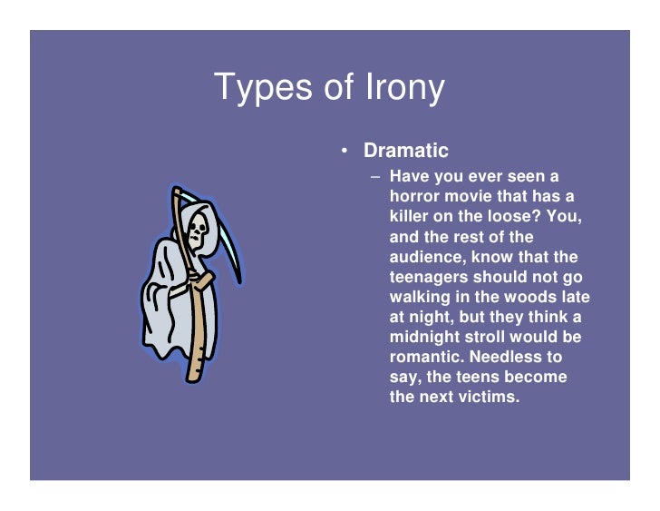 types of irony types of irony
