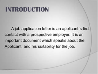Types of job application letter | PPSX