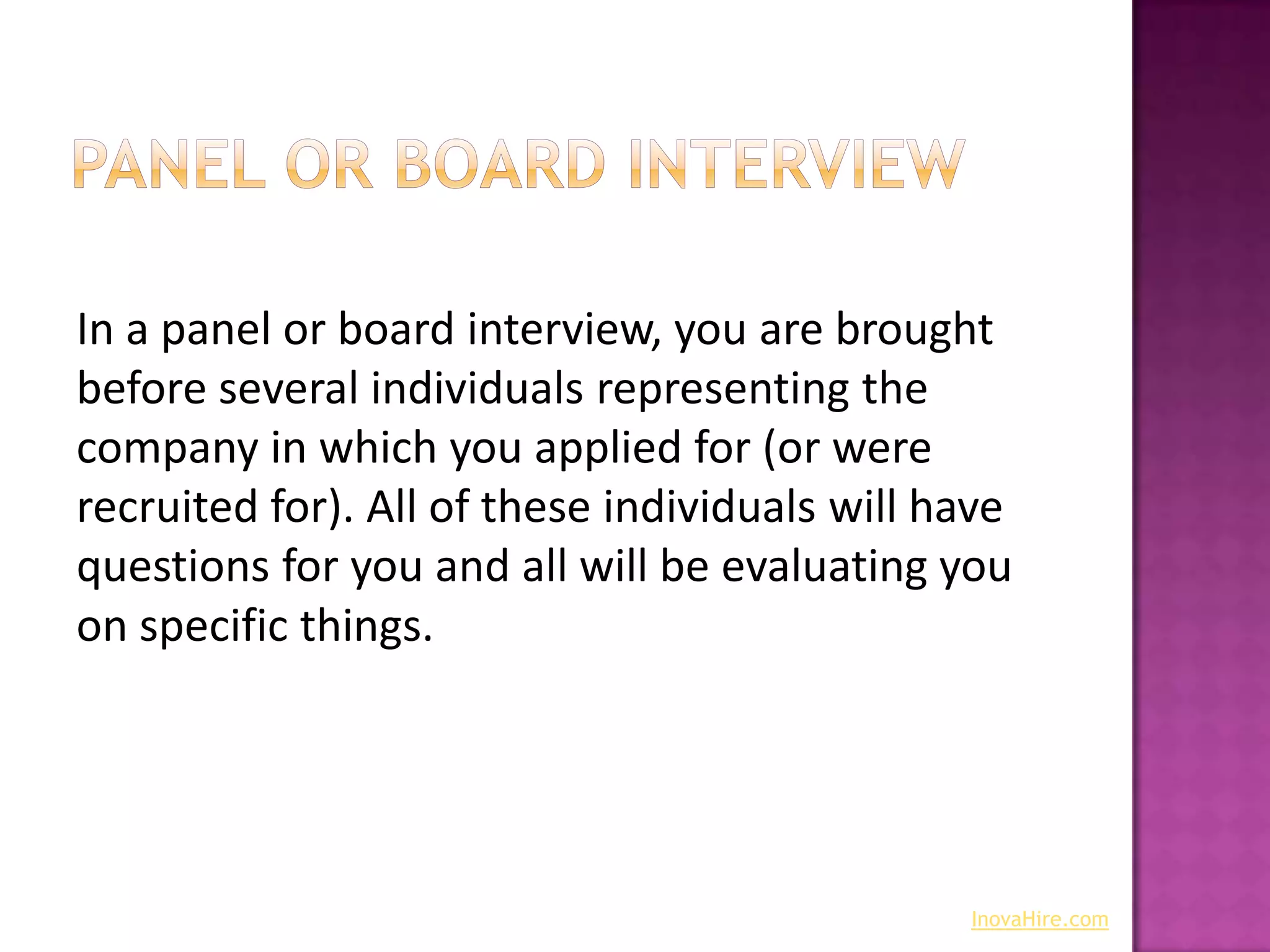 Types of Job Interviews