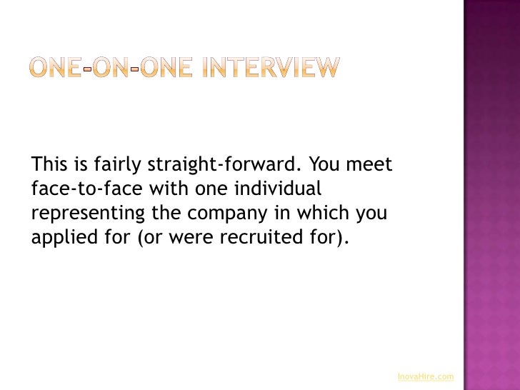 types of job interviews
