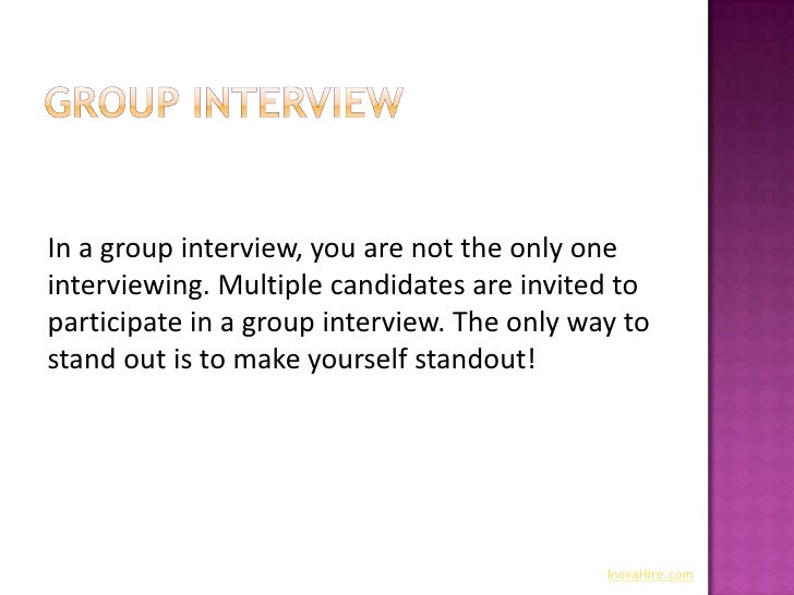 types of job interviews