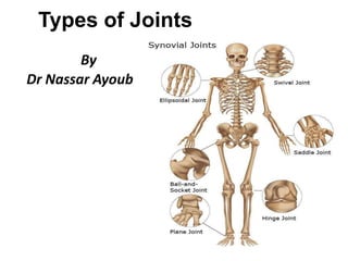 Types of Joints
By
Dr Nassar Ayoub
 