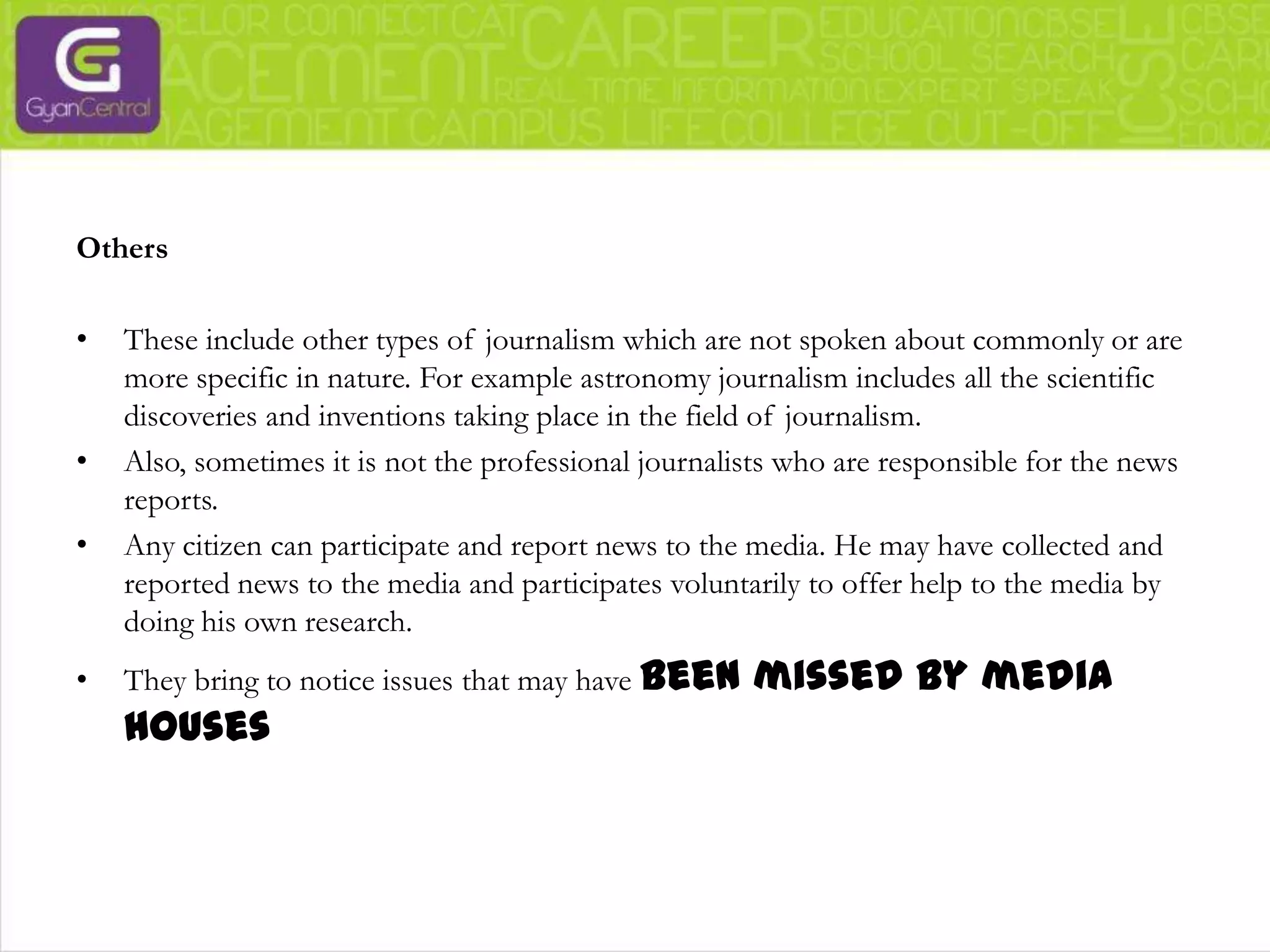 Fashion journalism as the name suggests is all about articles or reports related to the fashion world. Journalists are also known as fashion writers or fashion editors. The main job is to cover the latest in the fashion business or develop lifestyle articles. Such fashion articles can be found in magazines and newspapers. 