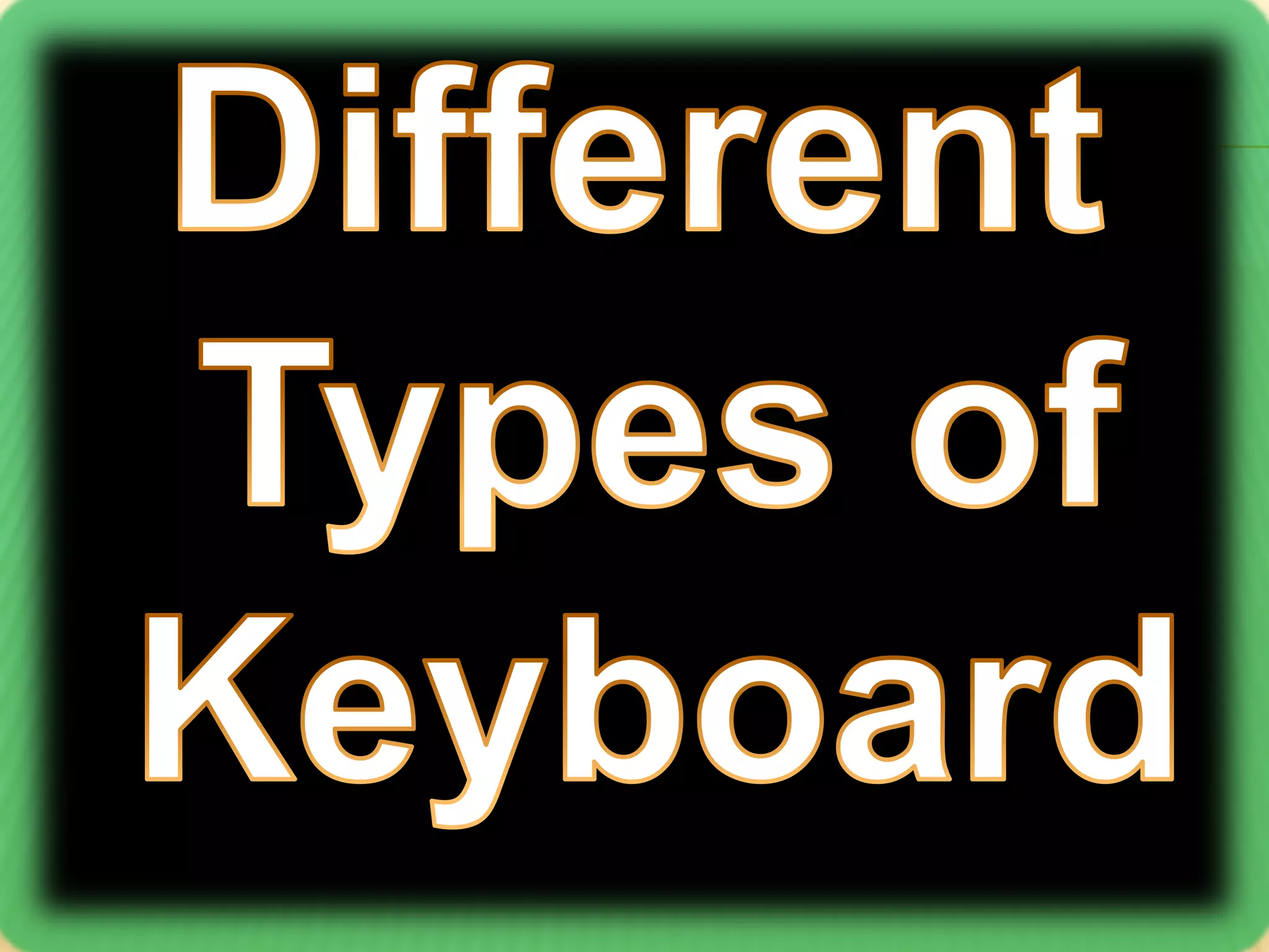 Types of keyboard
