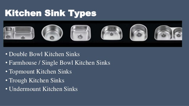 Types Of Kitchen Sinks