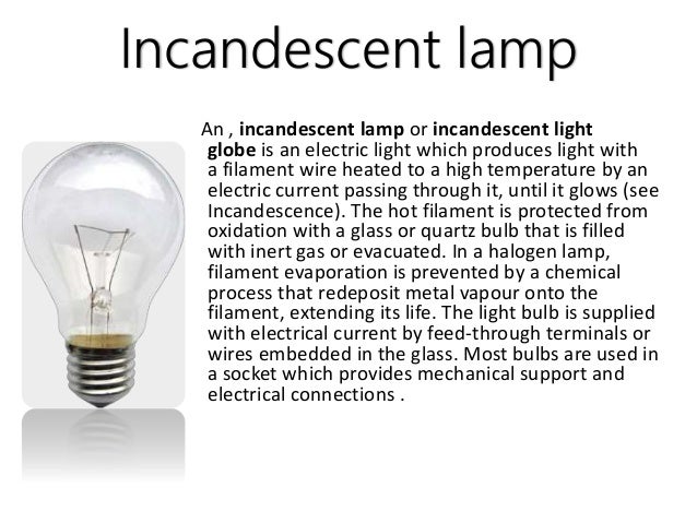 types of lamps