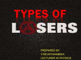 T YPES OF


    PREPARED BY
    V.REVATHIAMBIKA
    LECTURER IN PHYSICS
 