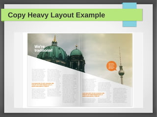 Copy Heavy Layout