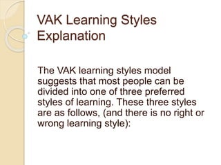 Vakad Types of learners | PPTX