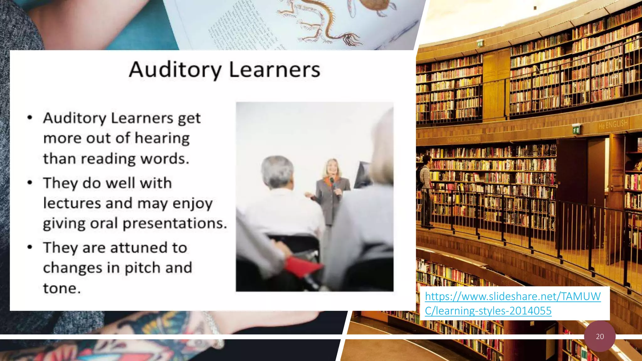 20
https://www.slideshare.net/TAMUW
C/learning-styles-2014055
 