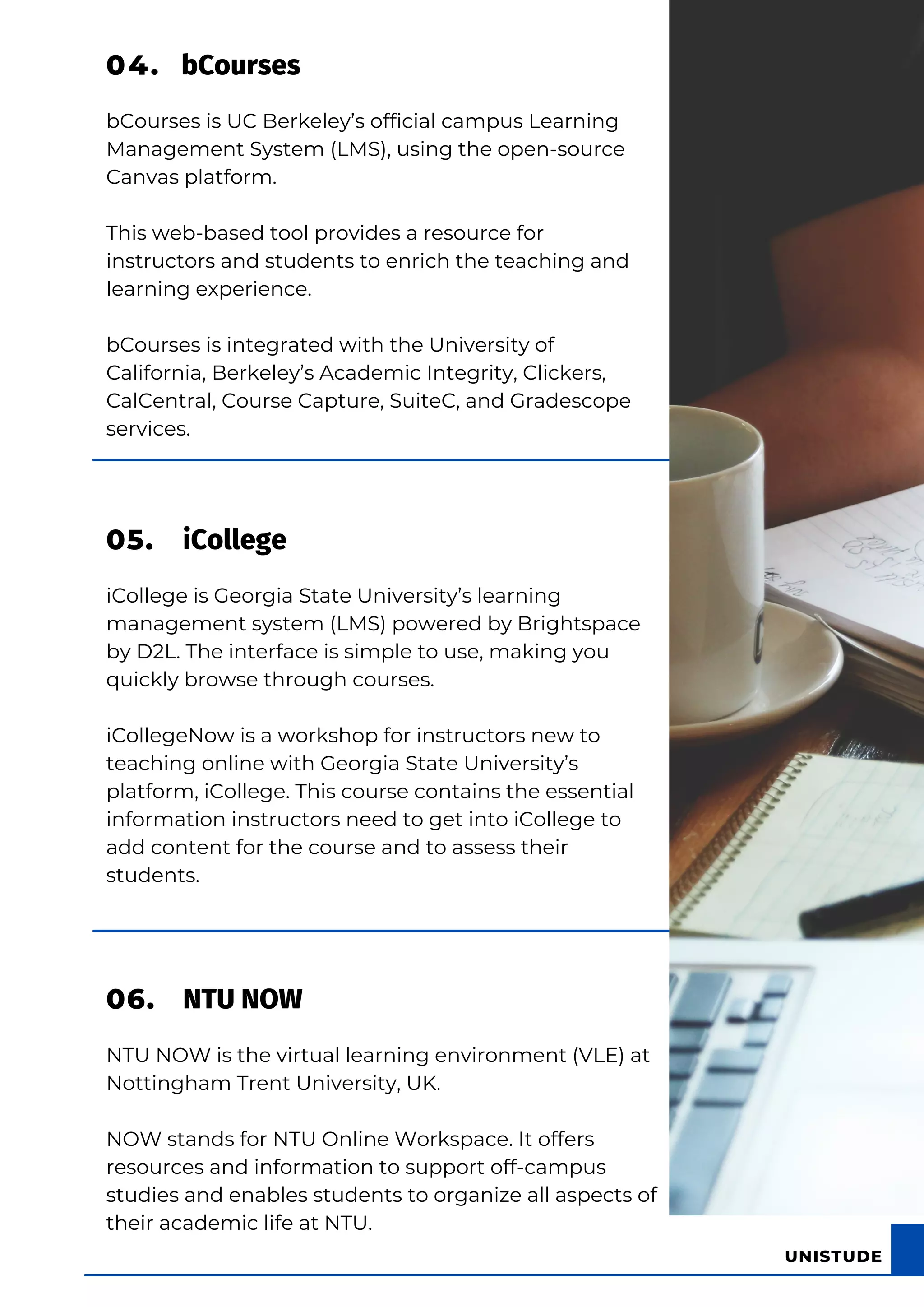 Types of learning management systems used by top universities | PDF