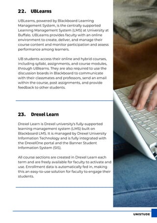 Types of learning management systems used by top universities | PDF
