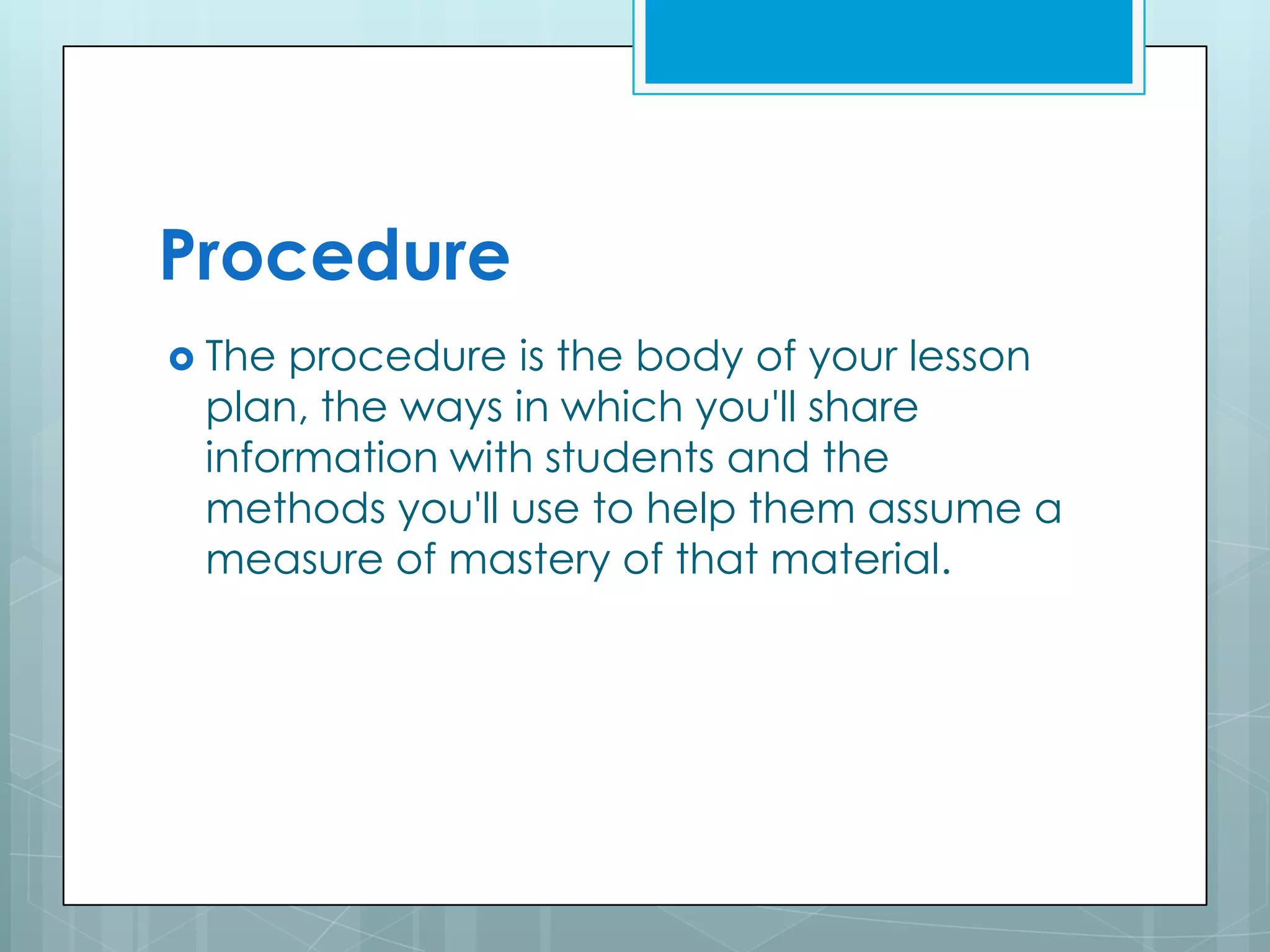Types of lesson plan | PPTX