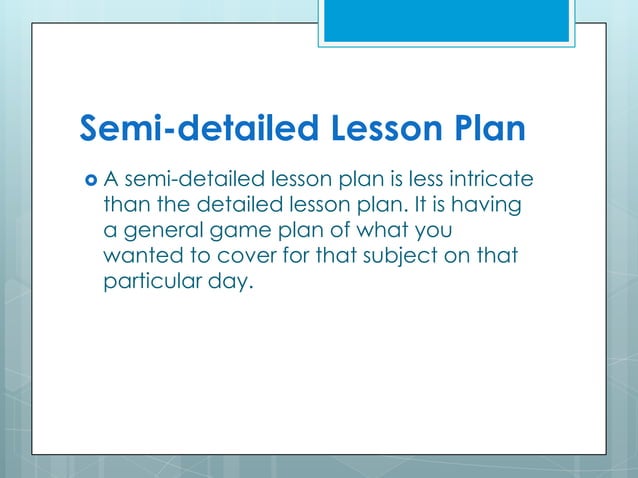 types-of-lesson-plan