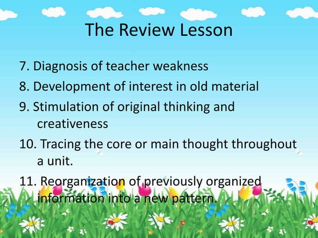 Types Of Lessons