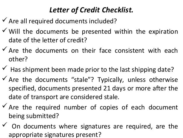 types of letter of credits on 11 09 2012 types of letter of credits on 11 09 2012