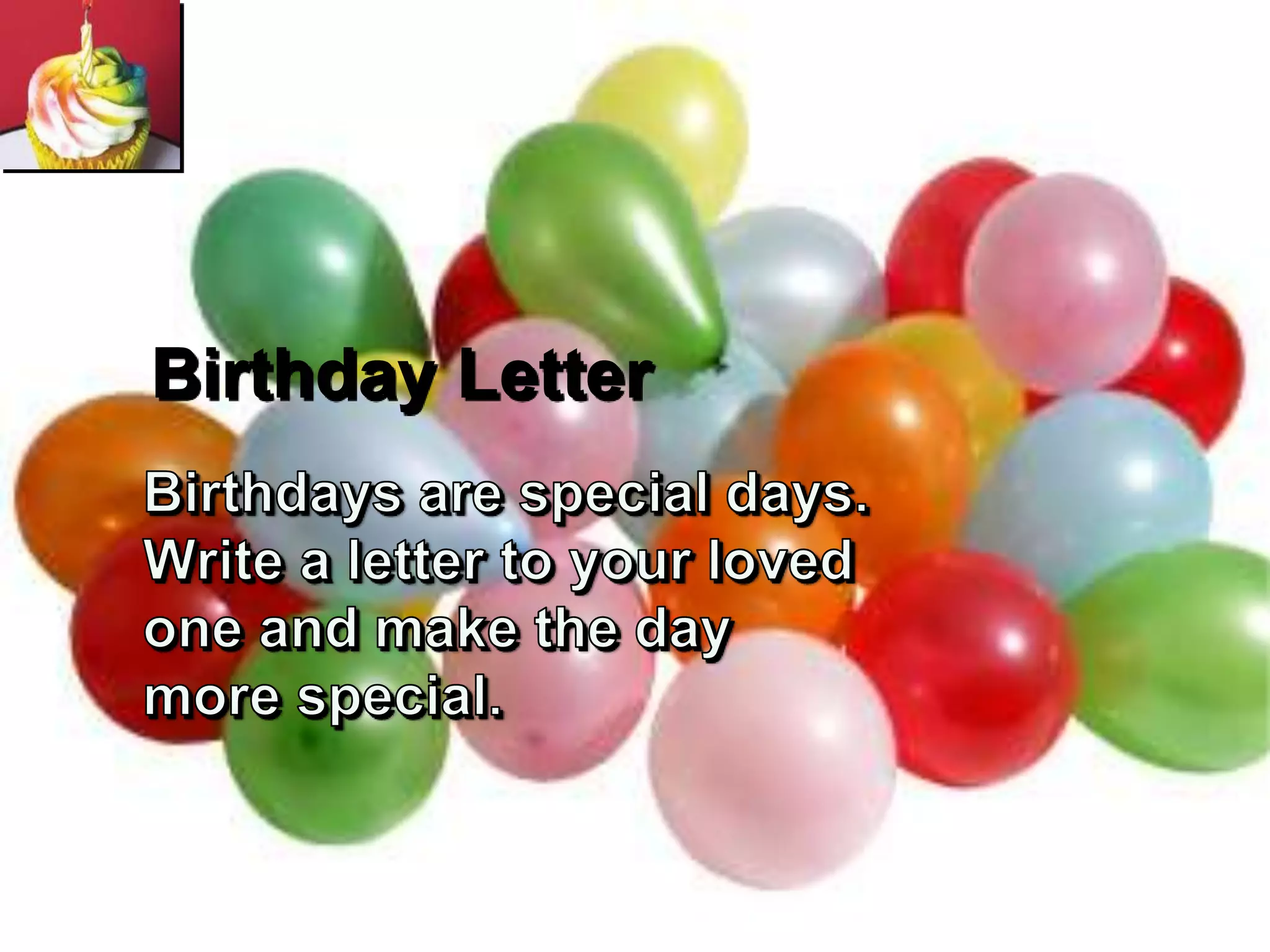Birthday Letter
 